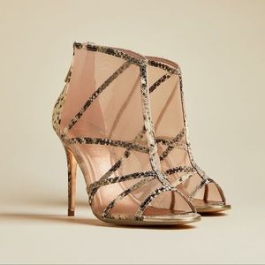 Ted baker snake taminaa caged heels